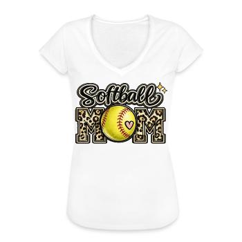 Chemise de la fête des mères de la journée du match de softball des mamans - T-shirt vintage Femme - blanc - Devant
