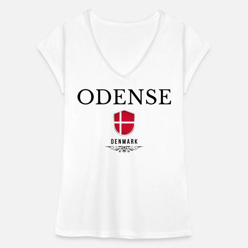 Souvenir d’Odense, design élégant d’Odense T-shirt vintage Femme