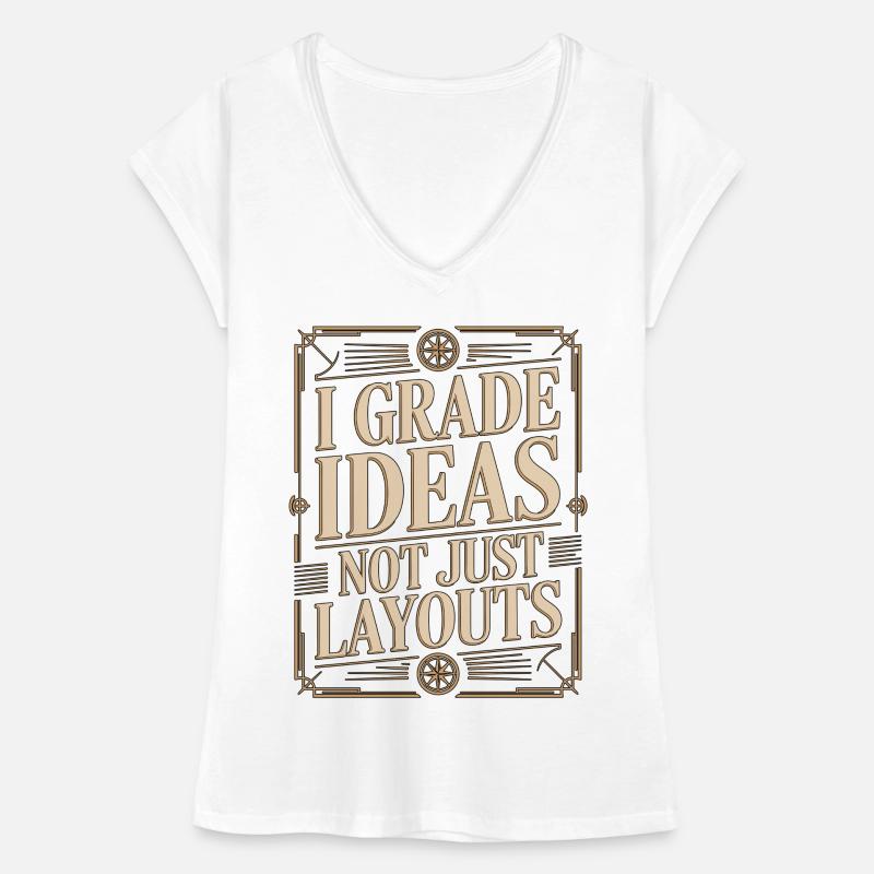 Enseignant en design I Notes Idées Instructeur en design T-shirt vintage Femme