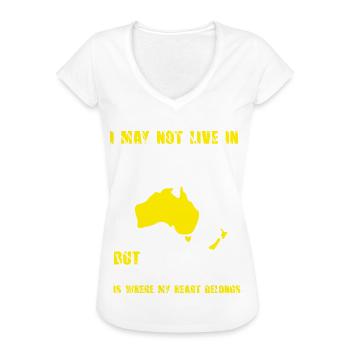Ich kann nicht in Australien leben, aber Australien ist wo - Frauen Vintage T-Shirt - Weiß - Vorne