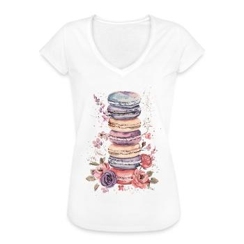 Macaron-liebhaber Macaron Baker - Frauen Vintage T-Shirt - Weiß - Vorne