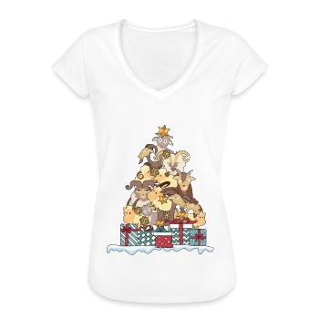 Ziegen Ziege Geiss Ziegenbock Weihnachten Geschenk - Frauen Vintage T-Shirt - Weiß - Vorne