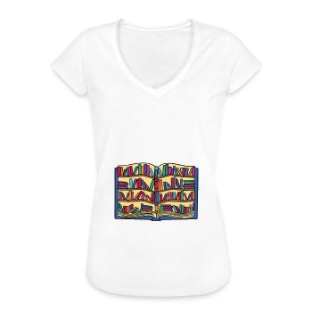 Ich Habe Meine Eigene Bibliothek Bibliothekar - Frauen Vintage T-Shirt - Weiß - Vorne