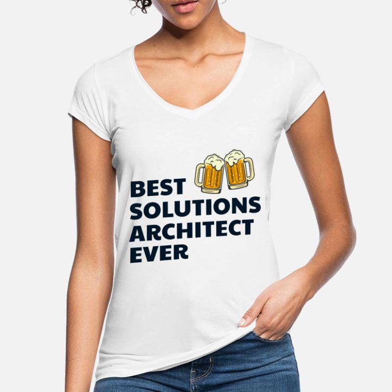 Solution Architecte Architecture Bière Drôle T-shirt vintage Femme