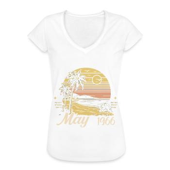 Legendär seit Mai 1966, May 1966 - Frauen Vintage T-Shirt - Weiß - Vorne