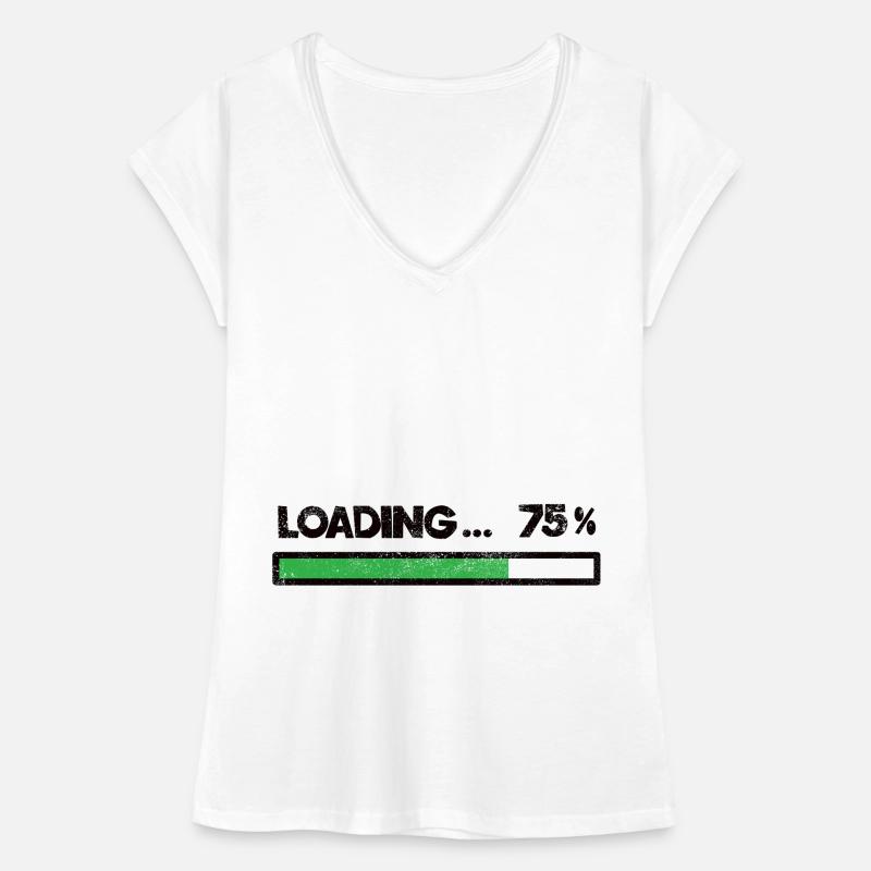 Loading Waiting Charging Proverb Proverbs Gift Women's Vintage T-Shirt