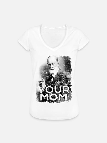 Sigmund Freud Deine Mutter - Frauen Vintage T-Shirt - Weiß