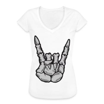 Rock n Roll - Frauen Vintage T-Shirt - Weiß - Vorne