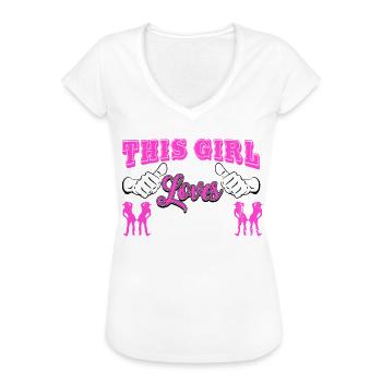 Linedance, Line dancing Linedancer - Frauen Vintage T-Shirt - Weiß - Vorne