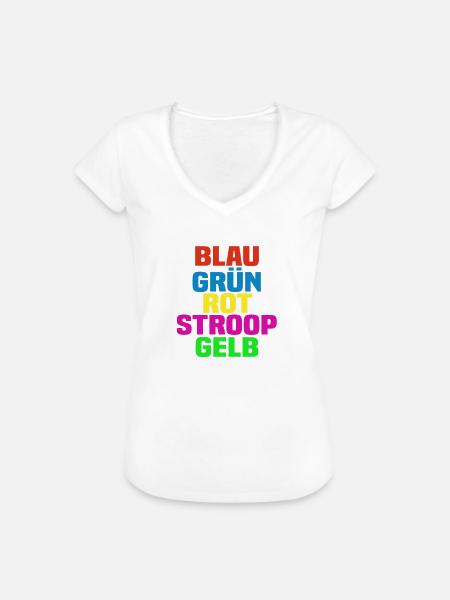 stroop Test bunt - Frauen Vintage T-Shirt -