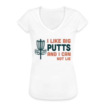 Disc Golf Frisbee Player Coach Cadeau drôle - T-shirt vintage Femme - blanc - Devant - Danielle (179cm)