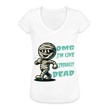 Lustiger Halloween Spruch DIY Verkleidung Retro - Frauen Vintage T-Shirt - Weiß - Vorne