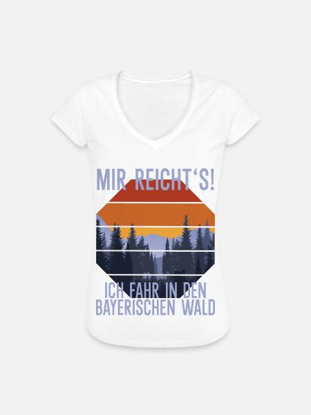 Bayerischer Wald Souvenir - Frauen Vintage T-Shirt - Weiß