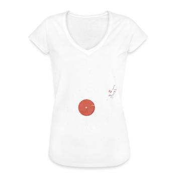 Vinyl Hunter Vinyl Record Collecting - Frauen Vintage T-Shirt - Weiß - Vorne