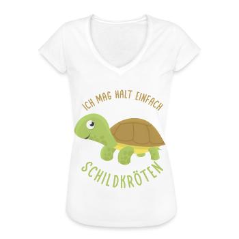 Schildkröten - Frauen Vintage T-Shirt - Weiß - Vorne