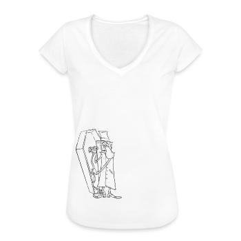 Bestatter Bestatterin Bestattung Friedhof - Frauen Vintage T-Shirt - Weiß - Vorne