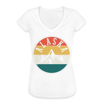Alaska Berge - Frauen Vintage T-Shirt - Weiß - Vorne