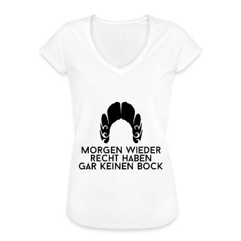 Geschenk Richter - Frauen Vintage T-Shirt - Weiß - Vorne - Danielle (179cm)