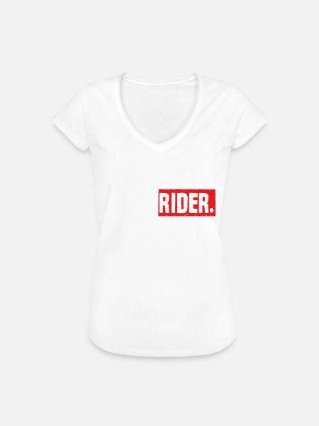 Gravel Rider - Frauen Vintage T-Shirt - Weiß