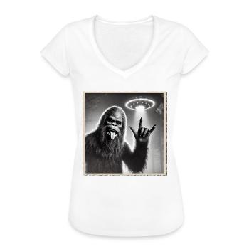 Rock, Rocker, Rock Musik, Heavy Metal, Rock Hand - Frauen Vintage T-Shirt - Weiß - Vorne