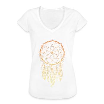 Traumfänger Indianer - Frauen Vintage T-Shirt - Weiß - Vorne