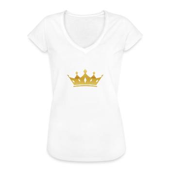 Damen Blowjob Queen I Love Blowjob Sprueche JGA - Frauen Vintage T-Shirt - Weiß - Vorne