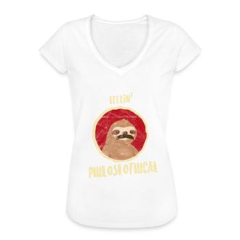 Philosoph Friedrich Nietzsche Übermensch - Frauen Vintage T-Shirt - Weiß - Vorne