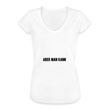 Skifahren Glück kaufen lustiger Spruch Skiurlaub - Frauen Vintage T-Shirt - Weiß - Vorne
