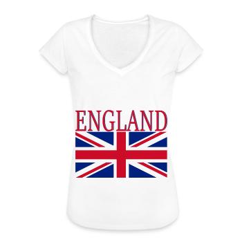 Union Jack - Women's Vintage T-Shirt - white - Front - Danielle (179cm)