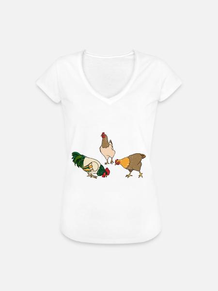 Huhn - Frauen Vintage T-Shirt - 