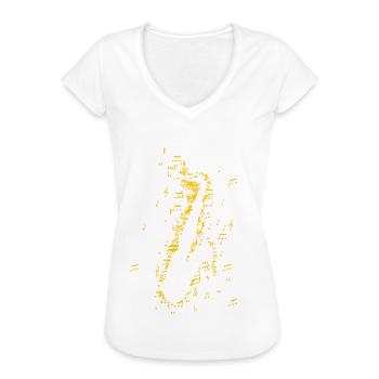 Saxophon Saxophonist Saxofon - Frauen Vintage T-Shirt - Weiß - Vorne