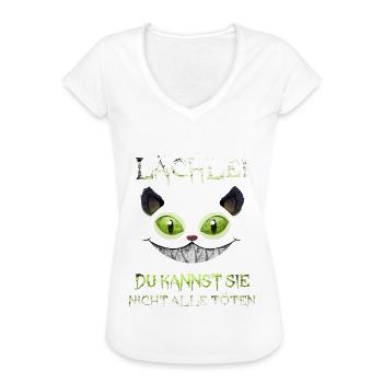 Lächle Du Kannst Sie Nicht Alle Töten - Frauen Vintage T-Shirt - Weiß - Vorne
