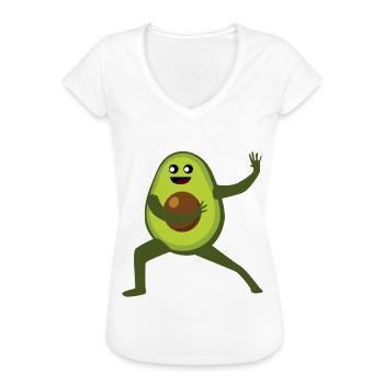 Qigong Qi Gong Avocado Chigong - Frauen Vintage T-Shirt - Weiß - Vorne