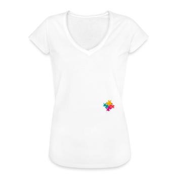 Autismus Geschenk Autist Asperger ADHS Autism - Frauen Vintage T-Shirt - Weiß - Vorne