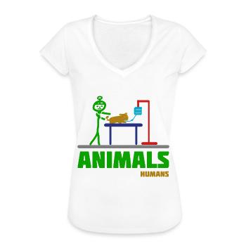 Tierarzt Tierärztin Tier Tierarztpraxis - Frauen Vintage T-Shirt - Weiß - Vorne