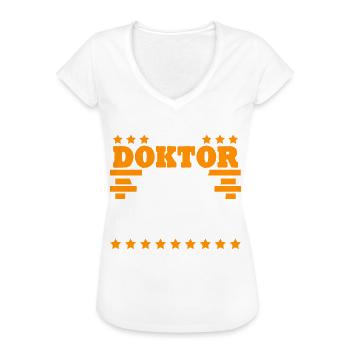 Doktortitel Doktorarbeit Doktor - Frauen Vintage T-Shirt - Weiß - Vorne