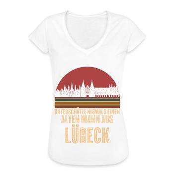 Lübeck Lübecker - Frauen Vintage T-Shirt - Weiß - Vorne
