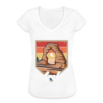 Arches National Park Souvenir Moab Utah Camping - Frauen Vintage T-Shirt - Weiß - Vorne