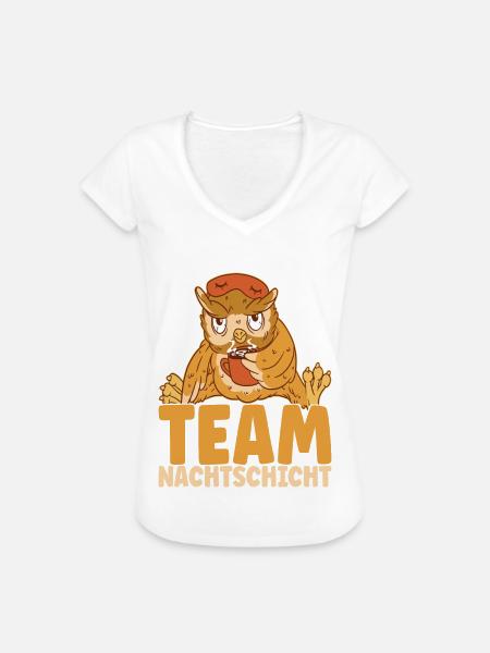 Nachtschicht Nachtdienst - Frauen Vintage T-Shirt - Weiß