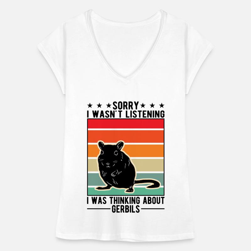 Gerbille Cadeau Rat de course mongol Gerbille T-shirt vintage Femme