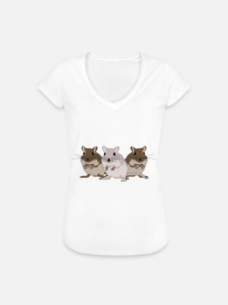 Rennmaus Rennmäuse - Frauen Vintage T-Shirt - Weiß