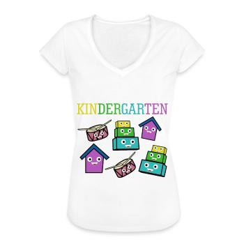 Kindergarten - Frauen Vintage T-Shirt - Weiß - Vorne