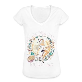 Ich Bin Eine Hexe Ich Darf Das - Frauen Vintage T-Shirt - Weiß - Vorne