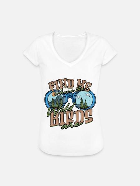Vogelbeobachtung Ornithologe - Frauen Vintage T-Shirt - Weiß