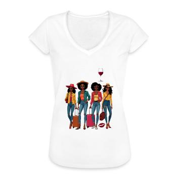 Oh Sip It's A Girls Trip 2025 - Frauen Vintage T-Shirt - Weiß - Vorne