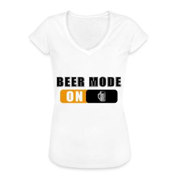 bier modus - Frauen Vintage T-Shirt - Weiß - Vorne - Danielle (179cm)