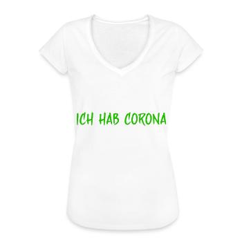 corona - Frauen Vintage T-Shirt - Weiß - Vorne