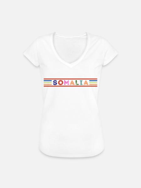 Somalia - Frauen Vintage T-Shirt - Weiß