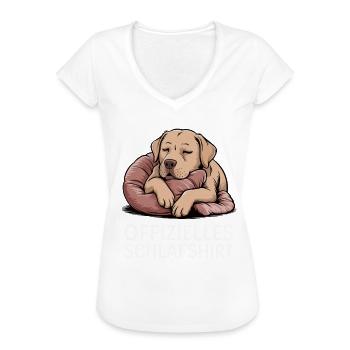 Offizielles Schlafshirt Labbi - Frauen Vintage T-Shirt - Weiß - Vorne
