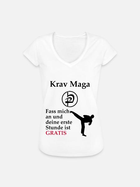 Krav Maga - Frauen Vintage T-Shirt - Weiß
